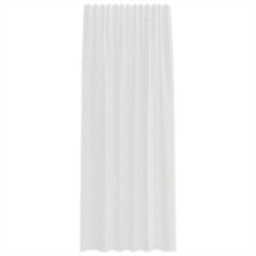 Berkfield Durable Voile Curtains With Rod Pockets 2 Pcs White - thumbnail 4