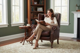 Chesterfield High Back Wing Chair Antique Oxblood Leather Bespoke In Mallory Style - thumbnail 3