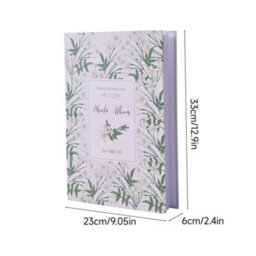 Living And Home 300 Pocket Photo Album Elegant Floral Hardcover Pp Pocket Family Memory Storage Book - thumbnail 8