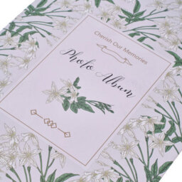 Living And Home 300 Pocket Photo Album Elegant Floral Hardcover Pp Pocket Family Memory Storage Book - thumbnail 6