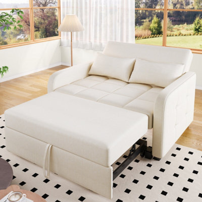 Matteo Multifunctional Folding Sofa Bed - Compact Daybed For Small Spaces, Off White - image 1