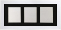 Frames By Post Metro White Frame With Black Mount For 3 Image Sizes 7 X 5 Inch - thumbnail 1
