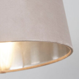 Lighting Collection Stone Luxe Drum Pendant Light Shade With Metallic Inner Lining - thumbnail 4