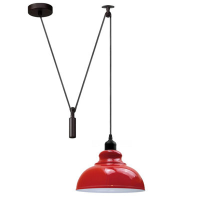 Classic Rustic Pendant Light Mini Red Ceiling Light For Kitchen And Dining Room - image 1