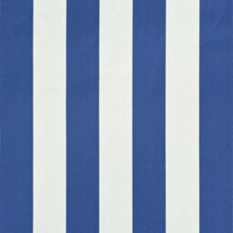 Walplus Retractable Awning Garden Sun Shade Canopy Gazebo For Back Door, Porch, Patio 250X150 Cm Blue And White - thumbnail 7