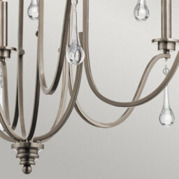 Luminosa Lighting Elstead Kichler Karlee 9 Light Chandelier Classic Pewter - thumbnail 5