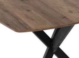Seconique Athens Rectangular Dining Set With Avery Chairs - Medium Oak Effect/black/sapphire Blue Velvet - thumbnail 7