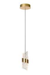 Lucide Kligande - Pendant Light - 13 Cm - Led - 1X9W 2700K - Matt Gold / Brass