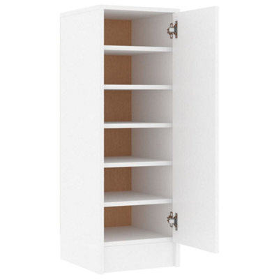 Vidaxl Shoe Cabinet White 32X35X92 Cm Engineered Wood - image 1