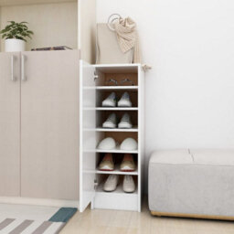 Vidaxl Shoe Cabinet White 32X35X92 Cm Engineered Wood - thumbnail 2