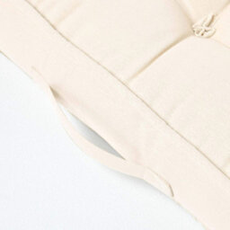 Homescapes Cream Cotton Armchair Booster Cushion - thumbnail 6