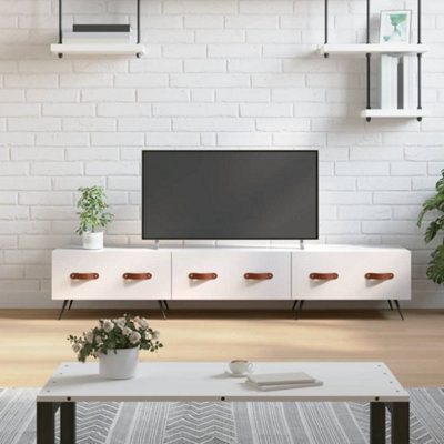 Berkfield Tv Cabinet High Gloss White 150X36X30 Cm Engineered Wood - image 1