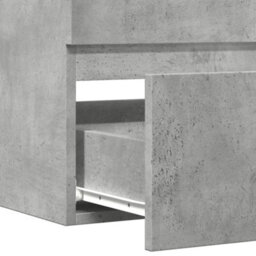 Berkfield Bathroom Hanging Cabinet Concrete Grey 80X38.5X45 Cm Engineered Wood - thumbnail 8