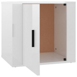 Berkfield Elegant Bedside Cabinets 2 Pcs High Gloss White 50X39X47 Cm - thumbnail 8