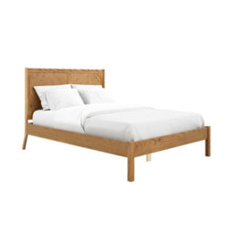 Wyld Haus Dungarvan Chevron Wooden Double Bed 4Ft6 With Headboard - thumbnail 5