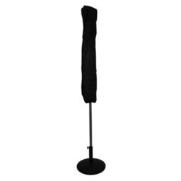 MonsterShop Led Tilt Parasol 2.7M Brey Umbrella With Base Garden Patio Sun Solar Lights - thumbnail 3
