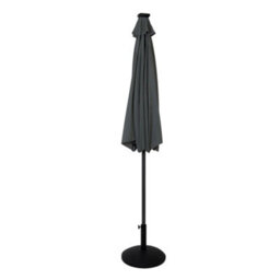 MonsterShop Led Tilt Parasol 2.7M Brey Umbrella With Base Garden Patio Sun Solar Lights - thumbnail 2