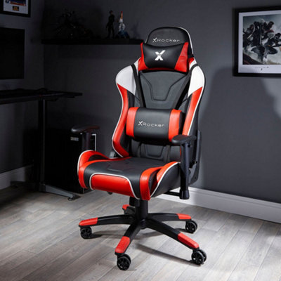 X Rocker Agility Esport Ergonomic Gaming Chair - Black / Red - image 1