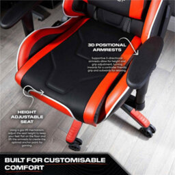 X Rocker Agility Esport Ergonomic Gaming Chair - Black / Red - thumbnail 5