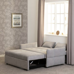 Seconique Chelsea Sofa Bed In Silver Grey Fabric - thumbnail 3