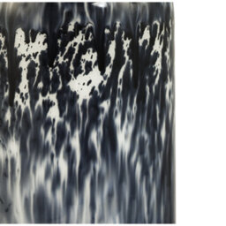 Happy Homewares Modern Navy Blue And Smoked Grey Marble Snowflake Glass Table Lamp With Shade - thumbnail 5
