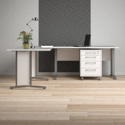 Furniture To Go Prima Mobile 4 Drawer Cabinet In White - thumbnail 6