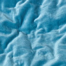 Homescapes Blue Velvet Quilted Throw, 125 X 150 Cm - thumbnail 3