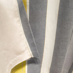 Fusion Whitworth Stripe Mustard Fully Lined 100% Cotton Eyelet Curtains - thumbnail 3