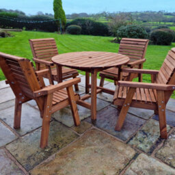 Churnet Valley Garden Furniture Ltd Churnet Valley Garden Furniture Valley 4 Seater Round 4Xc - thumbnail 2