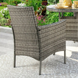 Judas 2 Seater Garden Round Rattan Bistro Set - Rattan Furniture Dining Set - thumbnail 2
