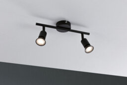 Paulmann 66756 Carolina Spotlight 2-Lamp Max. 2X10 Watts Ceiling Luminaire Matt Black Spot Metal Gu10 - thumbnail 5