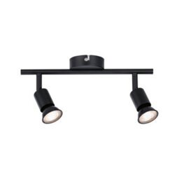 Paulmann 66756 Carolina Spotlight 2-Lamp Max. 2X10 Watts Ceiling Luminaire Matt Black Spot Metal Gu10 - thumbnail 3