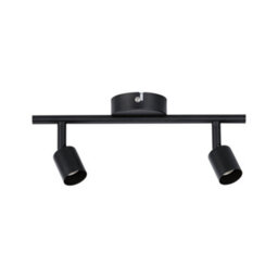 Paulmann 66756 Carolina Spotlight 2-Lamp Max. 2X10 Watts Ceiling Luminaire Matt Black Spot Metal Gu10 - thumbnail 2