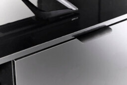 MMT Funiture Designs Black Tv Stand For Smart Tv, 140Cm High Gloss Tv Stand Cabinet With Tall Legs - thumbnail 5