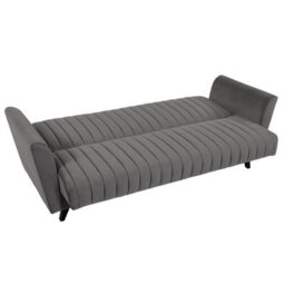 Vinti 3 Seater Fabric Sofa Bed With Storage Compartment Fold Out Sleeping Function Modern Living Room Design Yellow - thumbnail 6