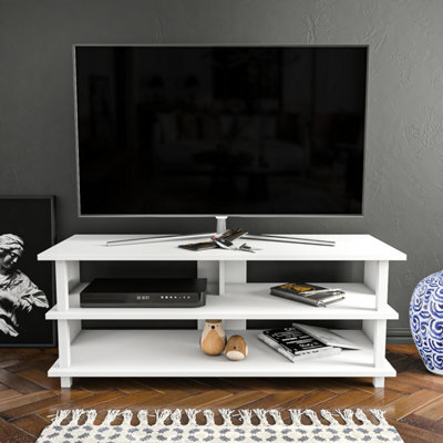 Decorotika Pueblo Tv Stand Tv Unit For Tv's Up To 55 Inches White - image 1