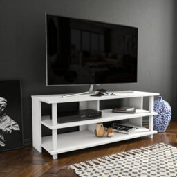 Decorotika Pueblo Tv Stand Tv Unit For Tv's Up To 55 Inches White - thumbnail 2