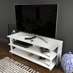 Decorotika Pueblo Tv Stand Tv Unit For Tv's Up To 55 Inches White - thumbnail 3
