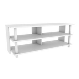 Decorotika Pueblo Tv Stand Tv Unit For Tv's Up To 55 Inches White - thumbnail 5