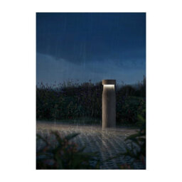 Luminosa Lighting Luminosa Rek Outdoor Pedestal Light 53.3Cm Urban Grey Led 14.5W Pc Amber Ip66 On-Off - thumbnail 2