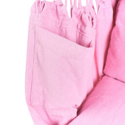 Wyld And Coco Boholux Hanging Hammock Chair Pink Cotton-Polyester Indoor Outdoor W95 X D55 X H125Cm - thumbnail 9