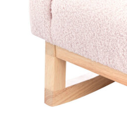 Beliani Kids Rocking Chair Norby Boucle Pastel Pink - thumbnail 9