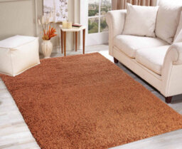 Desire Rugs Plain Living Room Shaggy Area Rugs Terracotta 120X170 Cm - thumbnail 5
