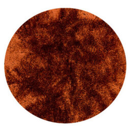 Orange Easy To Clean Plain Handmade , Luxurious , Modern , Plain , Shaggy , Sparkle Rug For Living Room, Bedroom - 150Cm (Circle) - thumbnail 5
