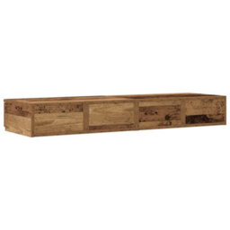 Berkfield Bed Drawers Old Wood 120X36,5X16,5 Cm Engineered Wood - thumbnail 8