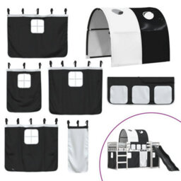 Berkfield Bunk Bed Without Mattress With Slide White And Black 90X190 Cm Single - thumbnail 5
