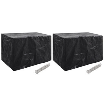 Walplus Outdoor Garden Furniture Covers 2 Pcs 8 Eyelets 140X70X90 Cm - image 1
