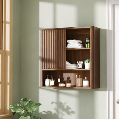 Thehotsale Wall-Mounted Bathroom Cabinet Wooden Cabinet With Adjustable Shelf - image 1