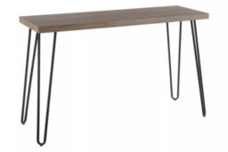 Premier Housewares Interiors By Premier Spacious Borough Console Table, Sleek Hairpin Legs Hallway Table, Wooden Top Console Table For Living Room - thumbnail 2