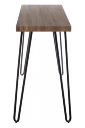Premier Housewares Interiors By Premier Spacious Borough Console Table, Sleek Hairpin Legs Hallway Table, Wooden Top Console Table For Living Room - thumbnail 3